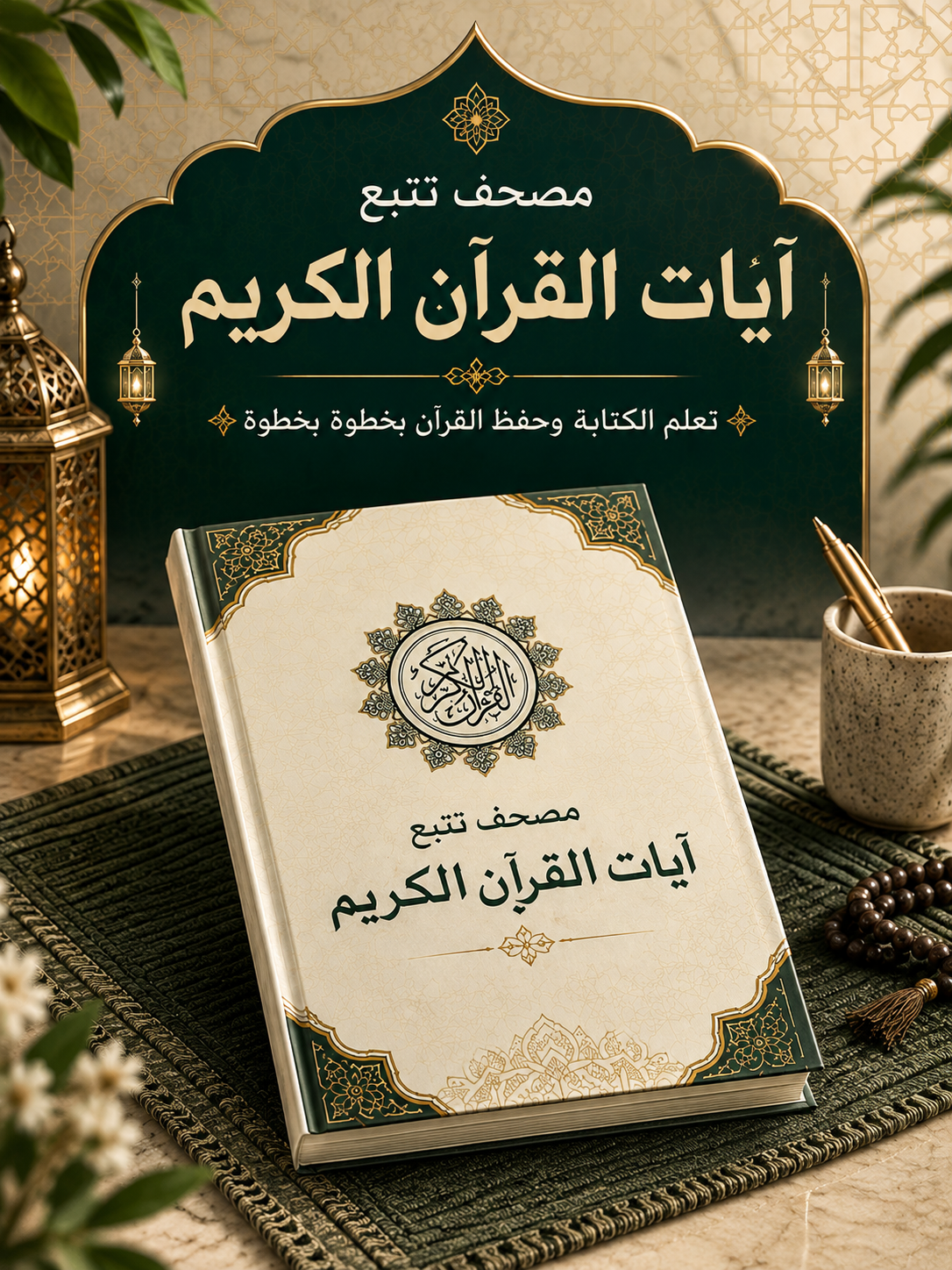 مصحف تتبع آيات القرآن الكريم بخط اليد
